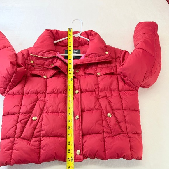 J. Crew Red Signature Primaloft Cropped Puffer Jacket Size S Water Repellent‎ - Picture 7 of 16